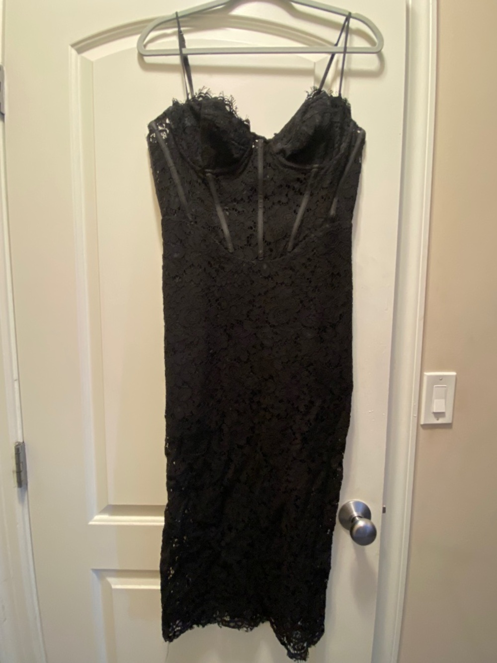 Black lace dress